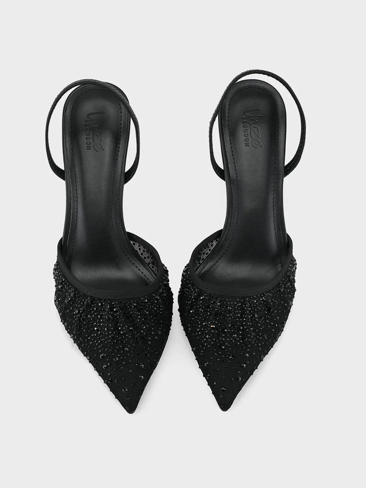Women "ANSTICE" Shimmery Net Evening Sandals - Image 5