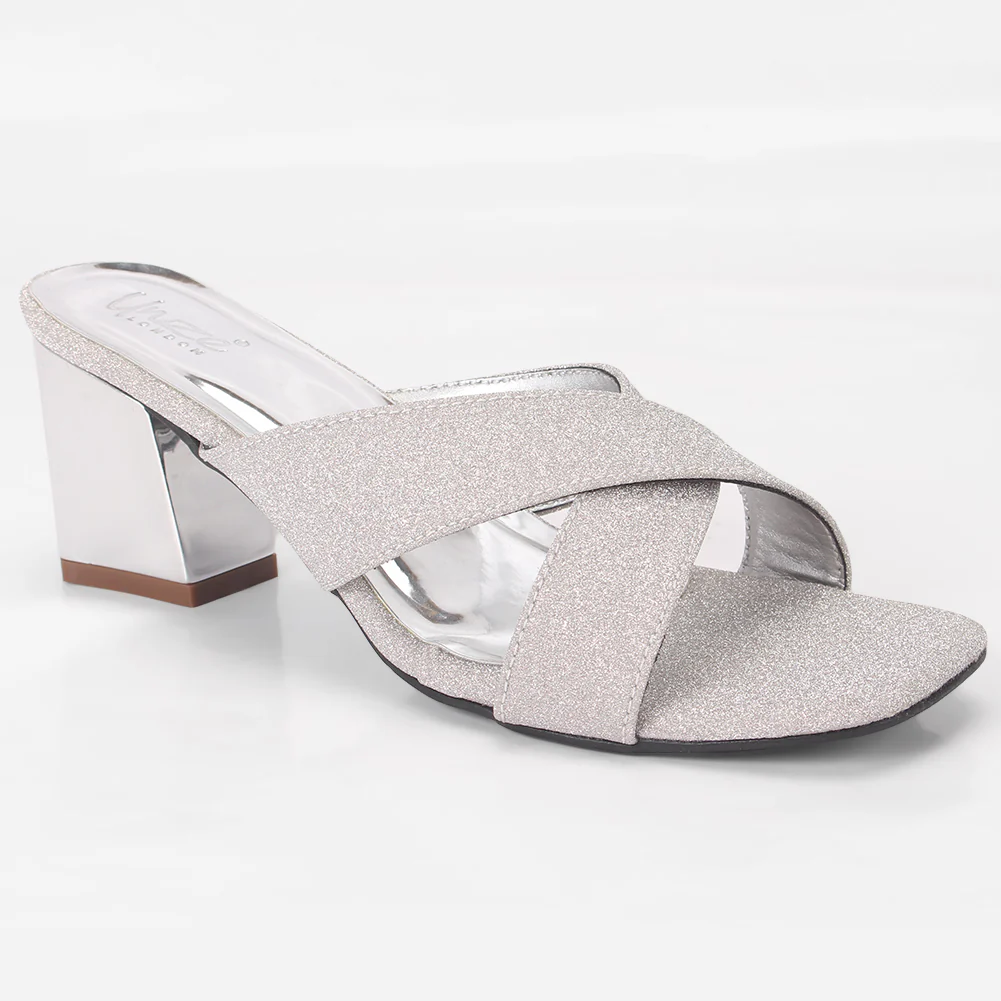 Women "ARIA" Block Heel Slip On Sandals