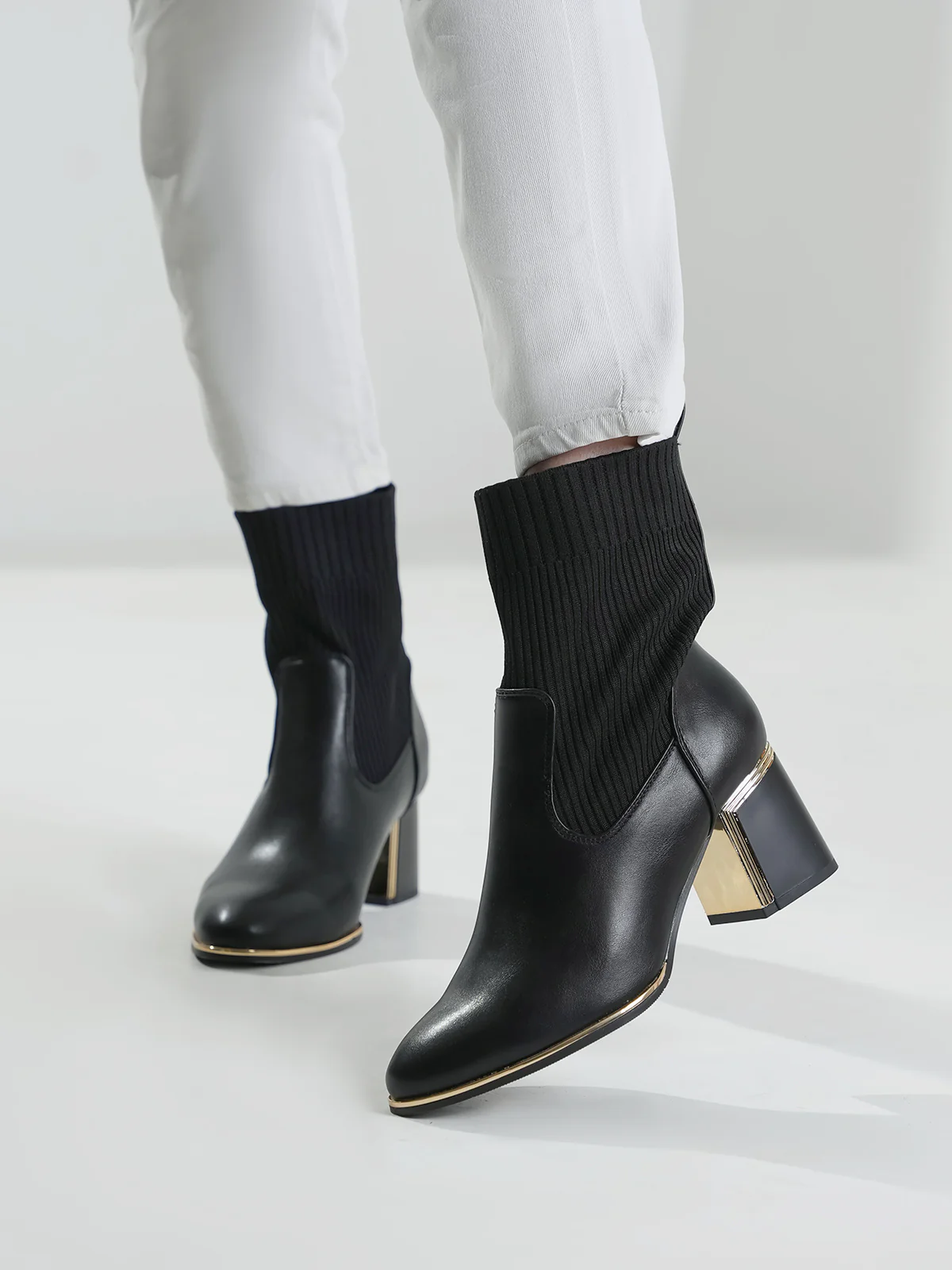 Women "AZALEE" Block Heel Ankle Boots - Image 11