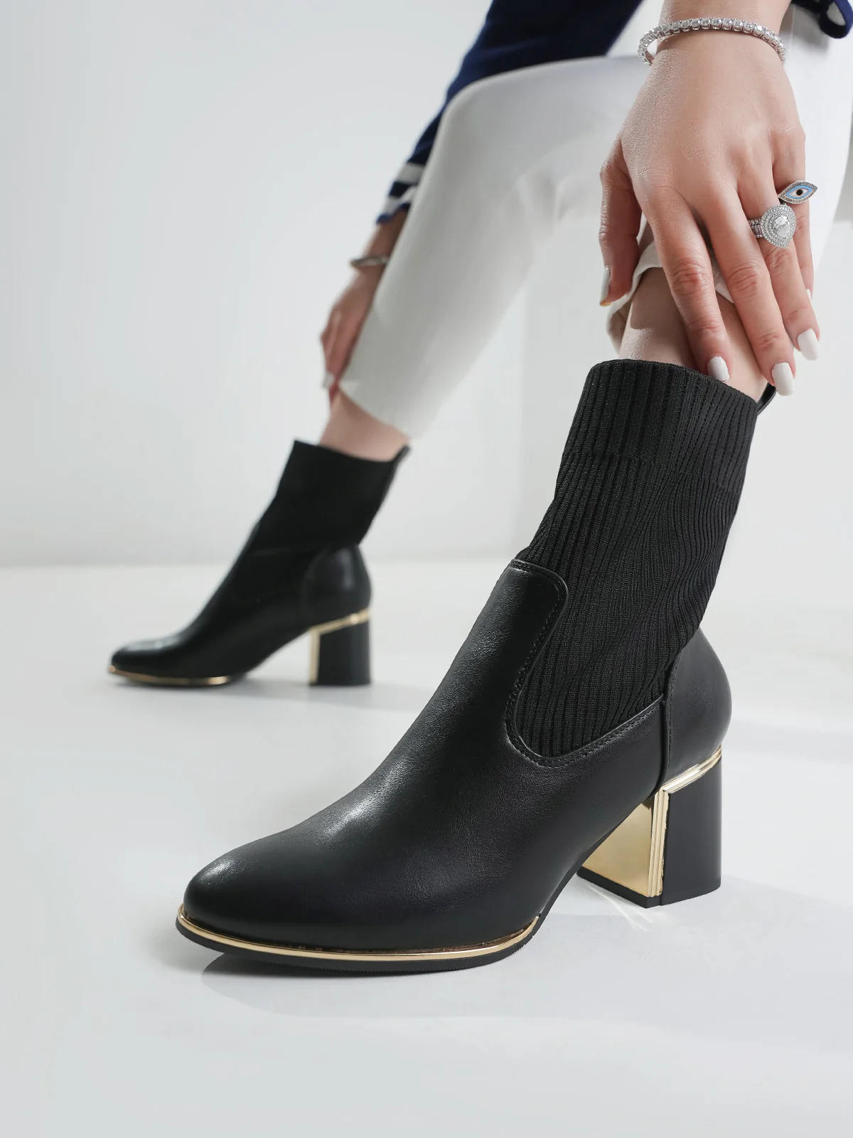 Women "AZALEE" Block Heel Ankle Boots - Image 3