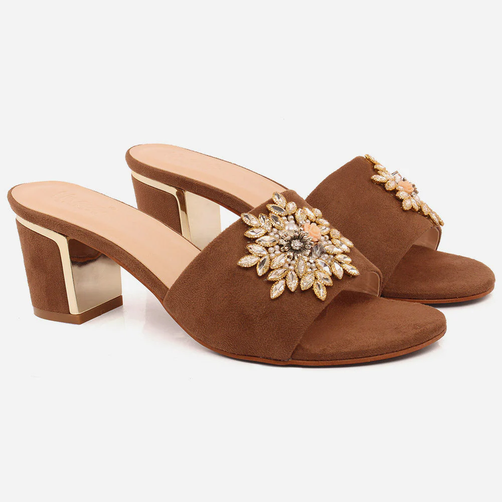 Women "Bea" Evergreen Block Heel Sandals - Image 2