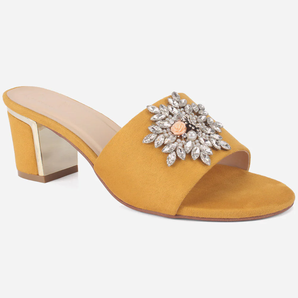 Women "Bea" Evergreen Block Heel Sandals