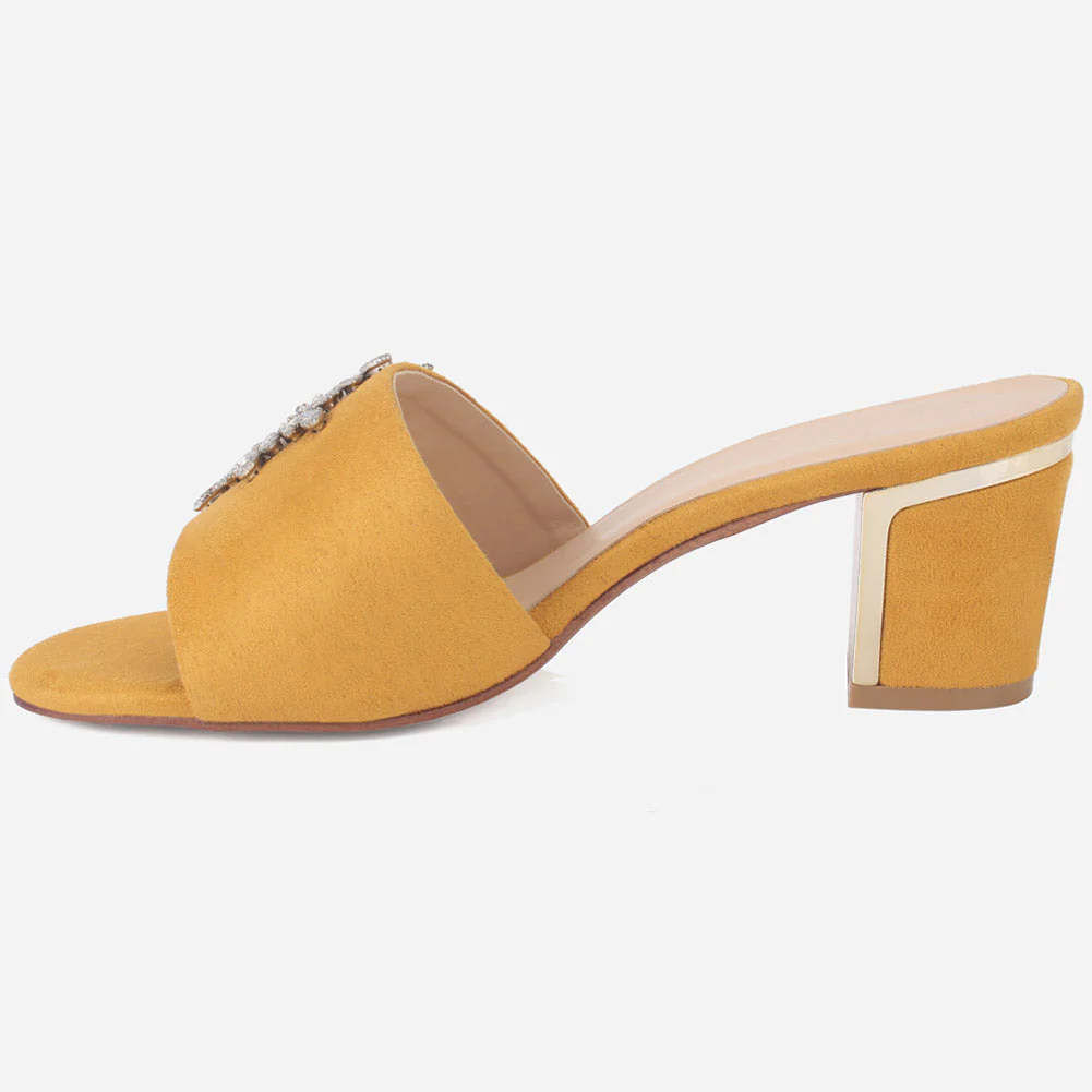 Women "Bea" Evergreen Block Heel Sandals - Image 3