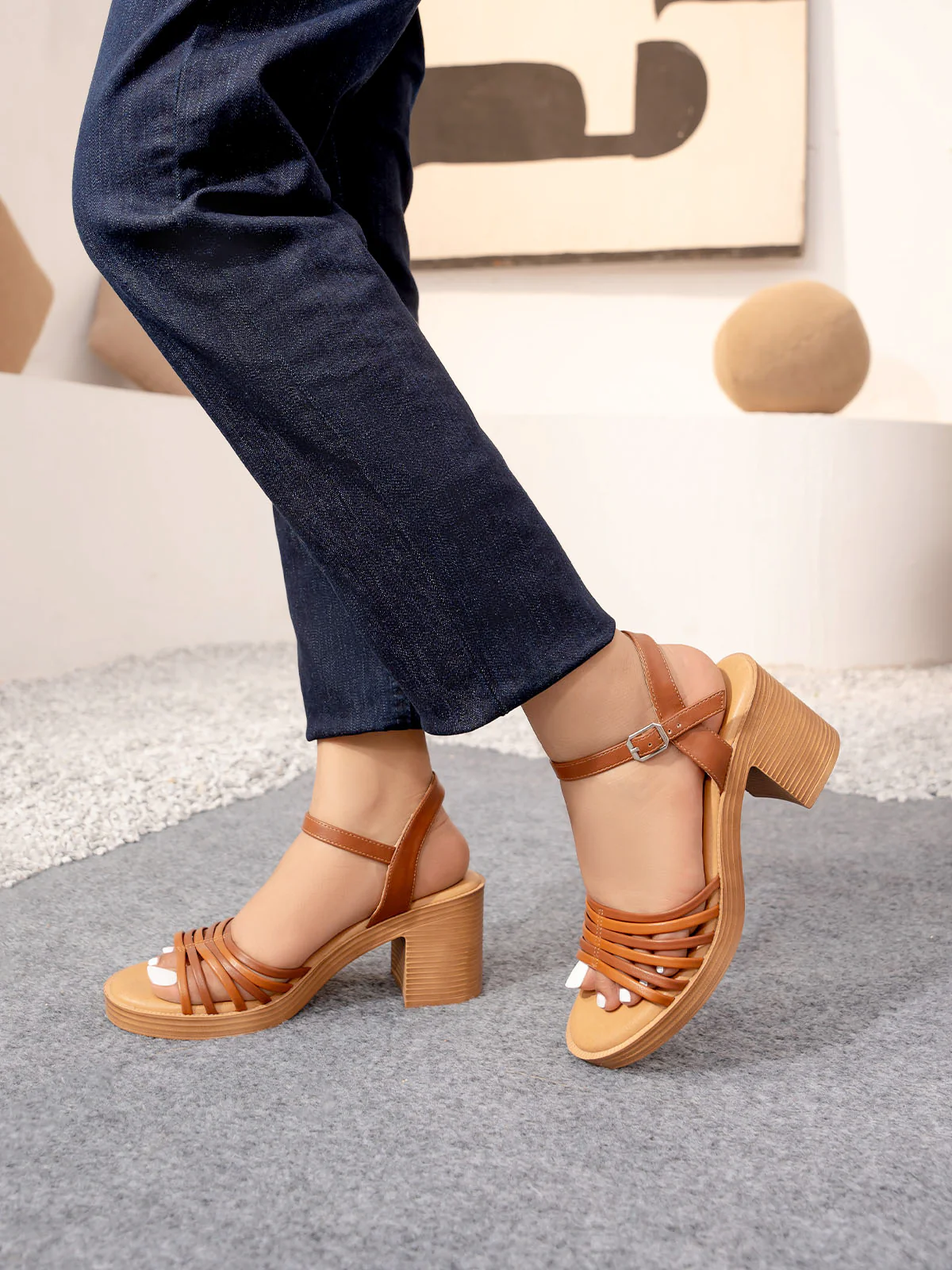 Women "BENNETT" Block Heel Comfort Sandals - Image 3