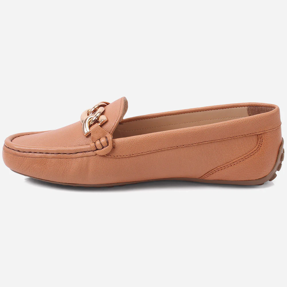 Women "BORLA" Buckled Leather Moccasins - Image 3