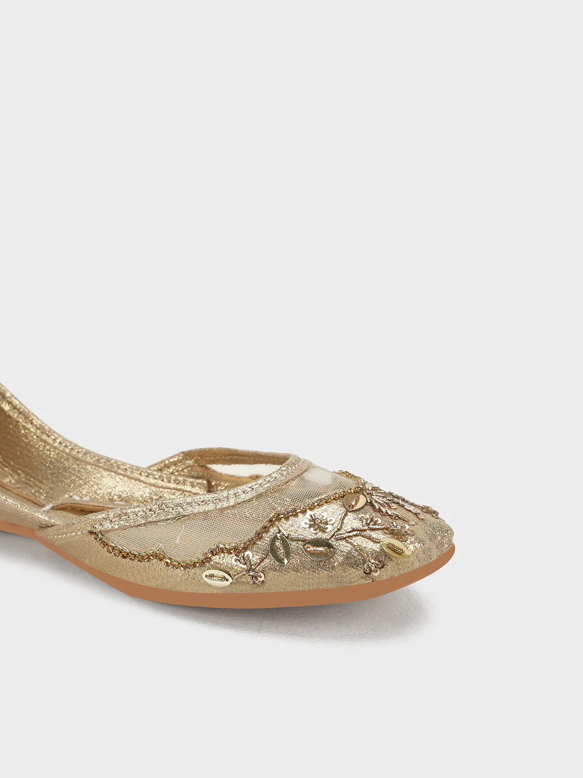 Women "BRUTON" Embroidery Shiny Khussa - Image 4