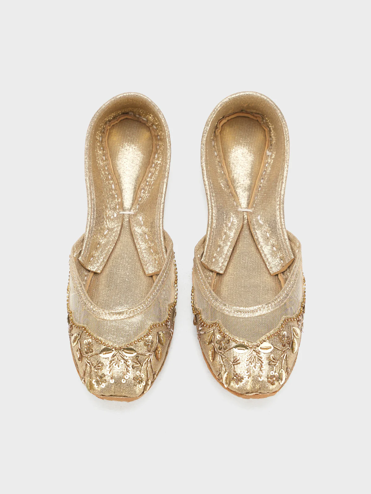 Women "BRUTON" Embroidery Shiny Khussa - Image 5