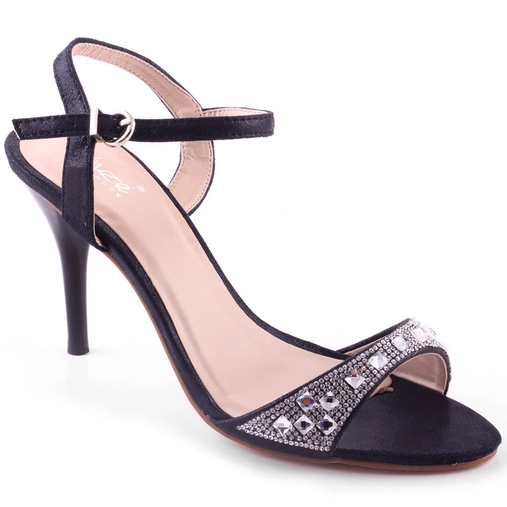 Women ‘Calcout’ Crystal Adorned Ankle Strap Sandals