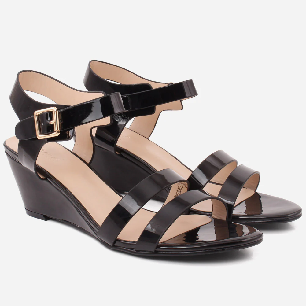 Women ‘Candance’ Ankle Strap Wedge Sandals - Image 2