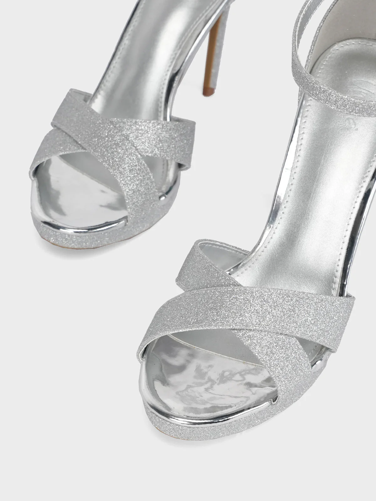 Women "CARISSA" Shimmery Evening Sandals - Image 4