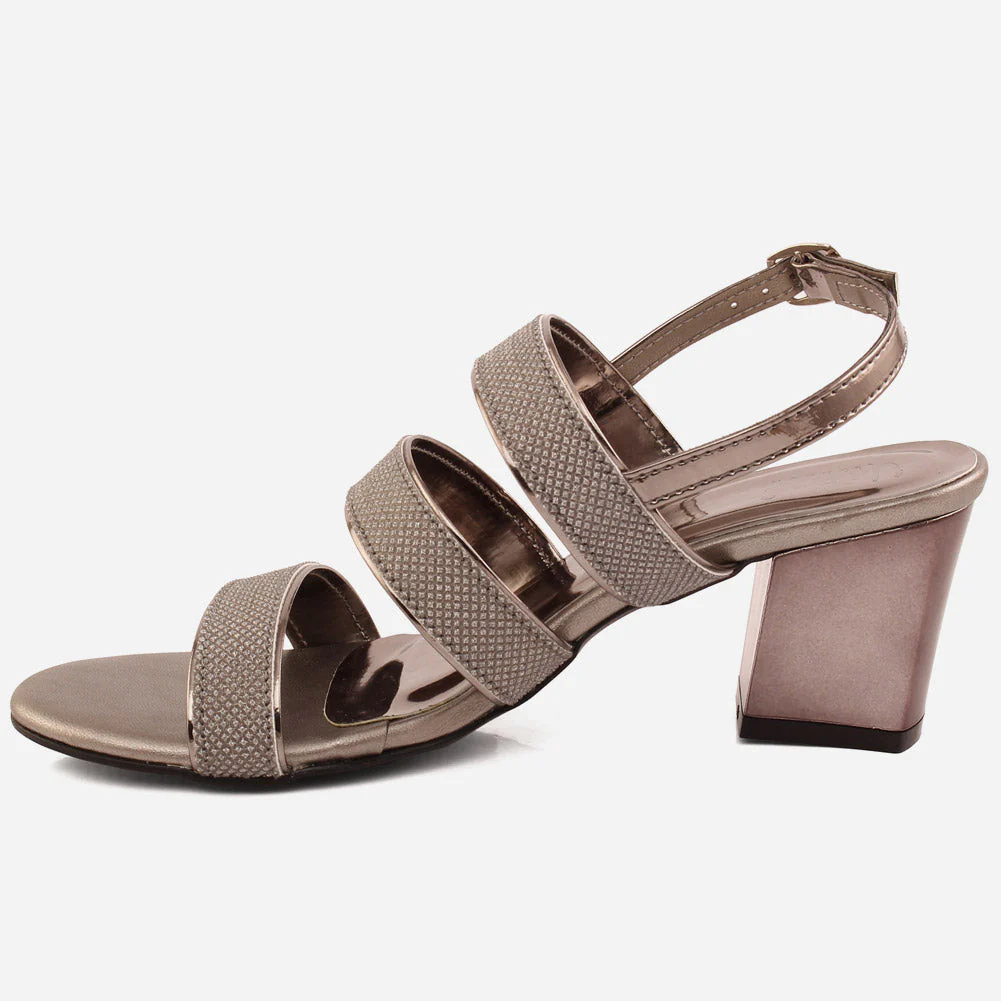 Women "Carmela" Formal Block Heel Sandals - Image 3