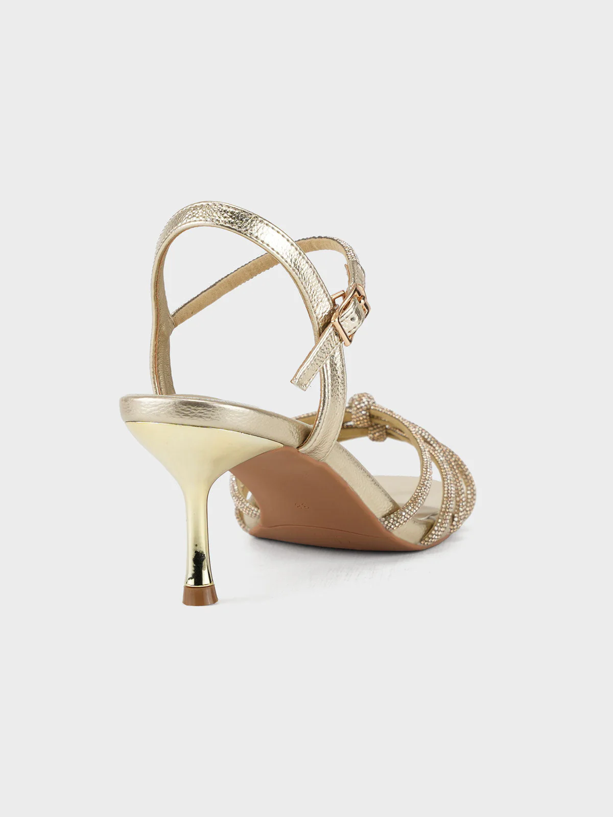 Women "CIRILA" Shimmery Backstrap Sandals - Image 3