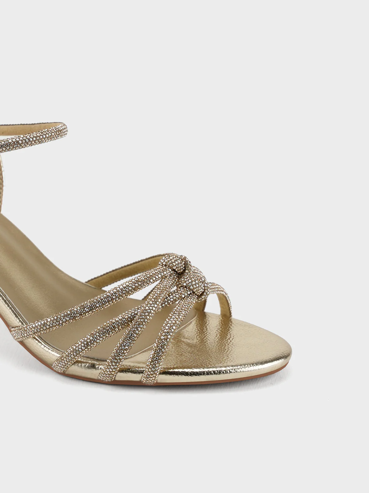 Women "CIRILA" Shimmery Backstrap Sandals - Image 4
