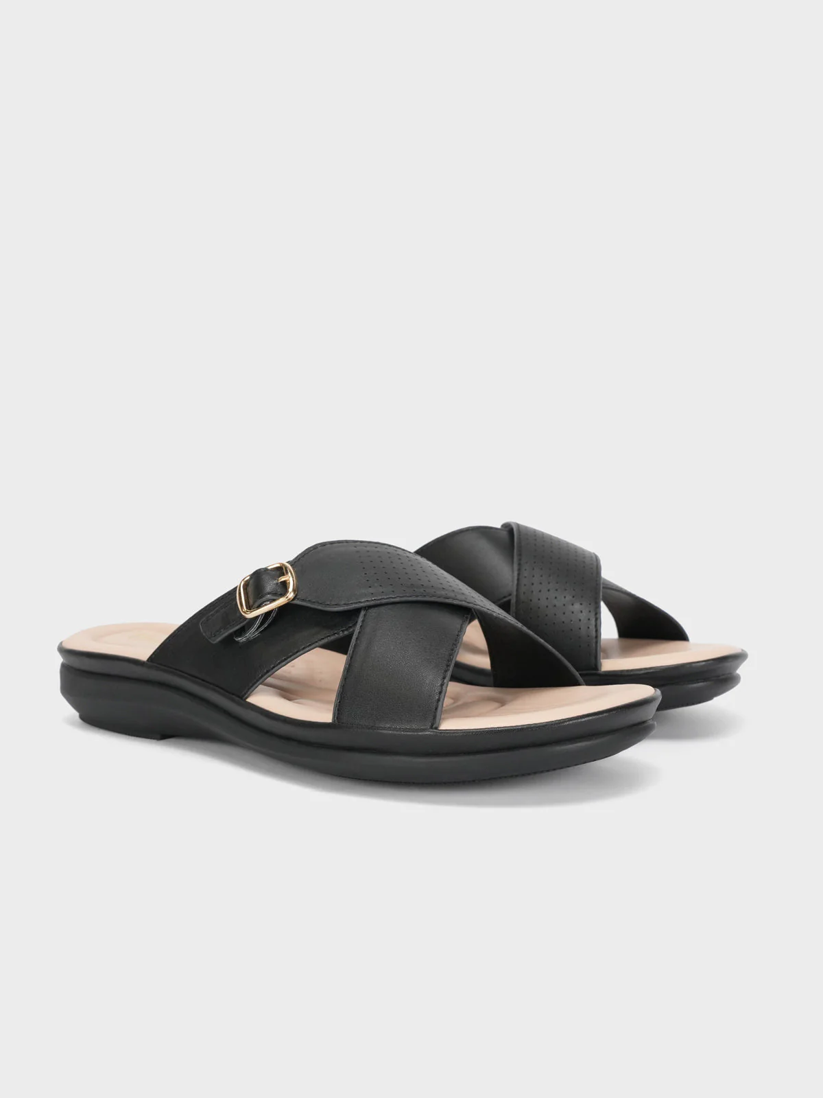 Women "CRESIDA" Crossover Comfy Flat Slippers - Image 2