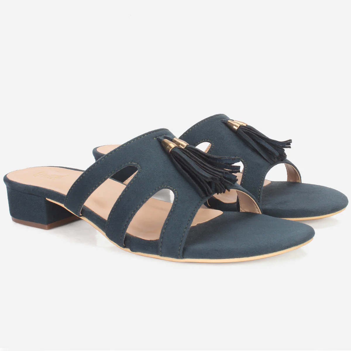 Women "CRUISE" Summer Decorated Block Heel Slippers - Image 2