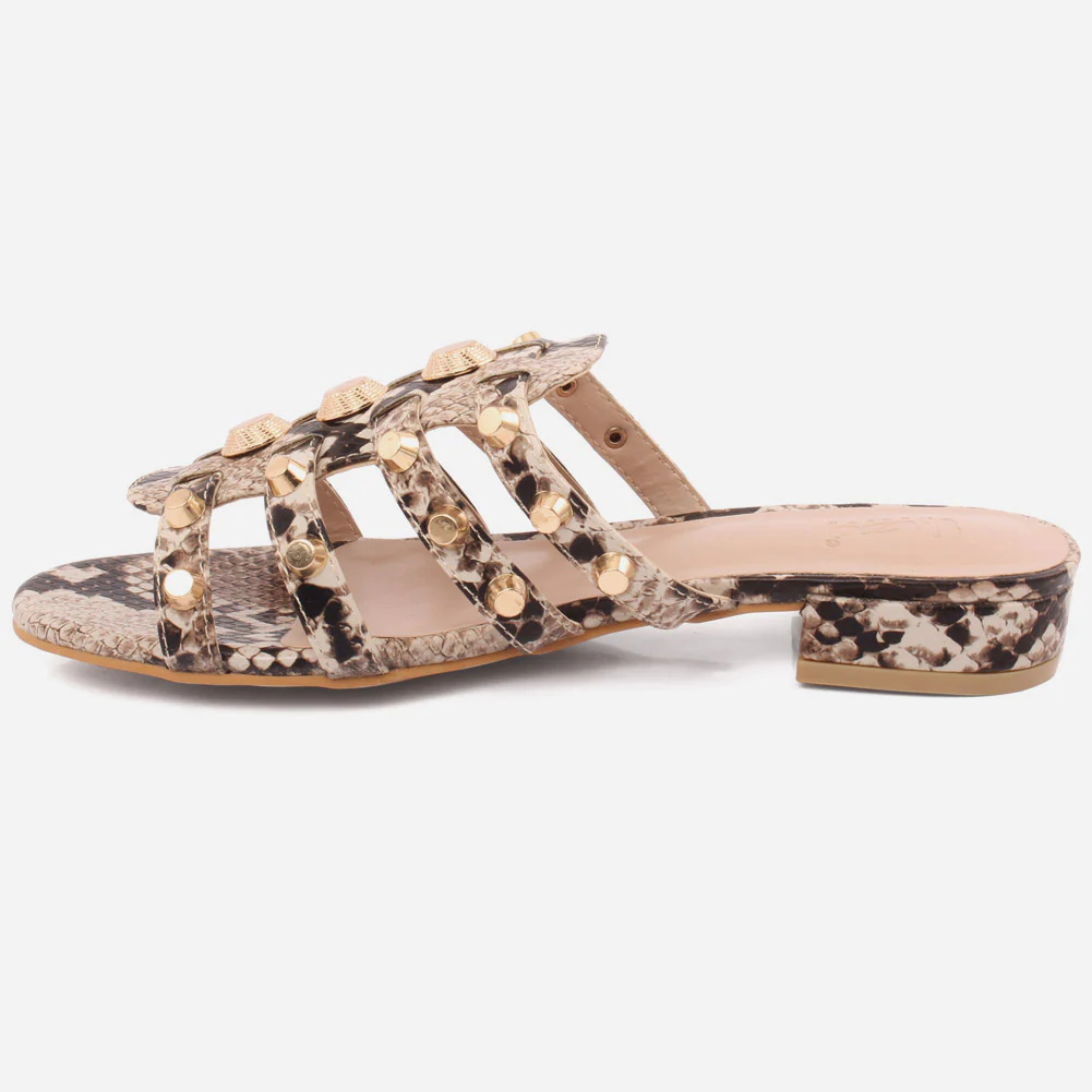 Women "DANIELE" Versatile Block Heel Slippers - Image 3