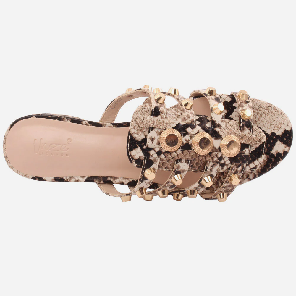 Women "DANIELE" Versatile Block Heel Slippers - Image 4