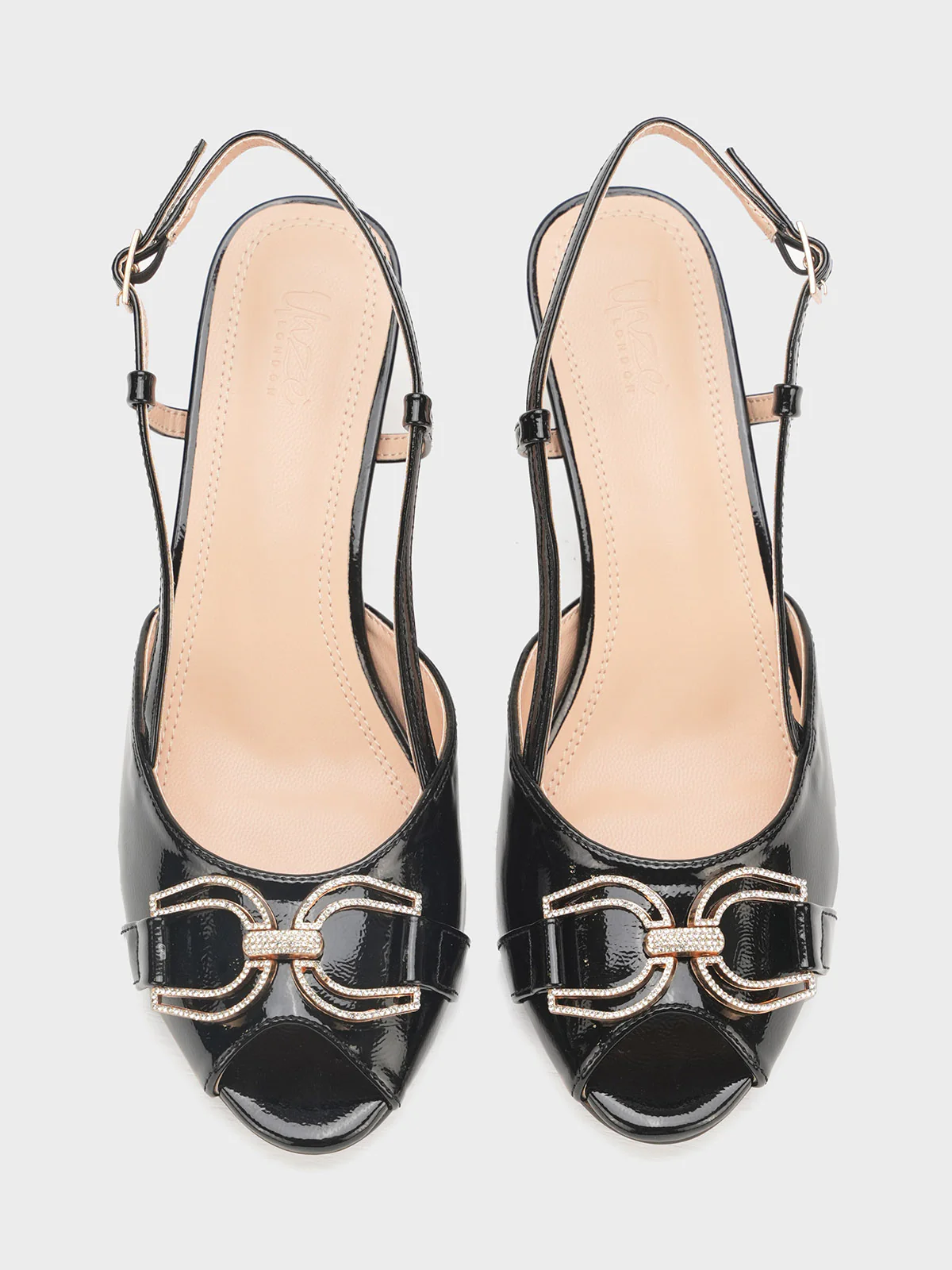 Women "DANILO" Stylish Heel Buckle Sandals - Image 9