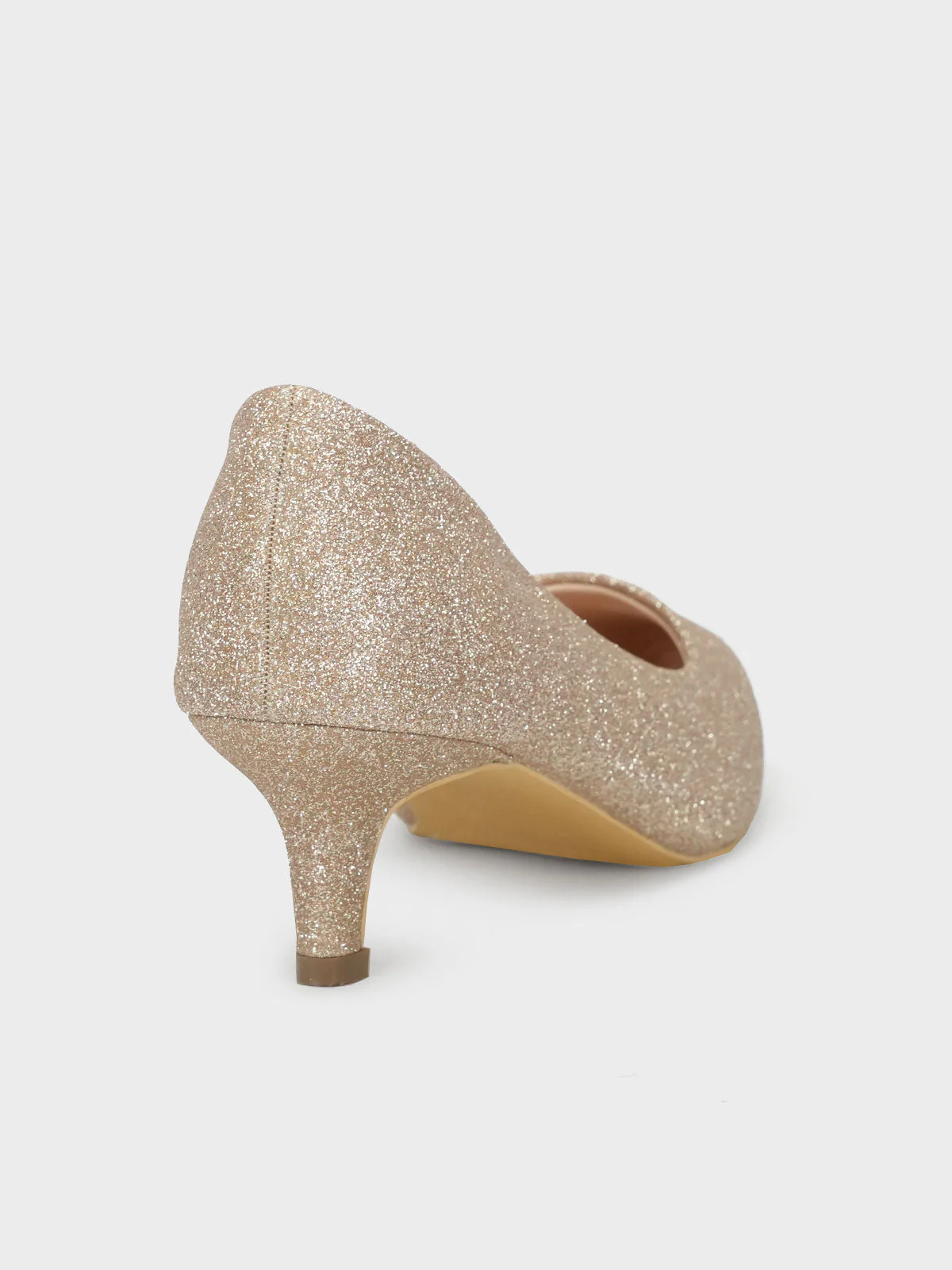 Women "DAWES" Glitter Pointed Toe Courts - Image 3