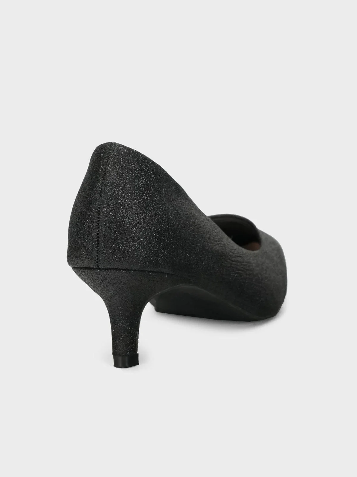 Women "DAWES" Glitter Pointed Toe Courts - Image 3