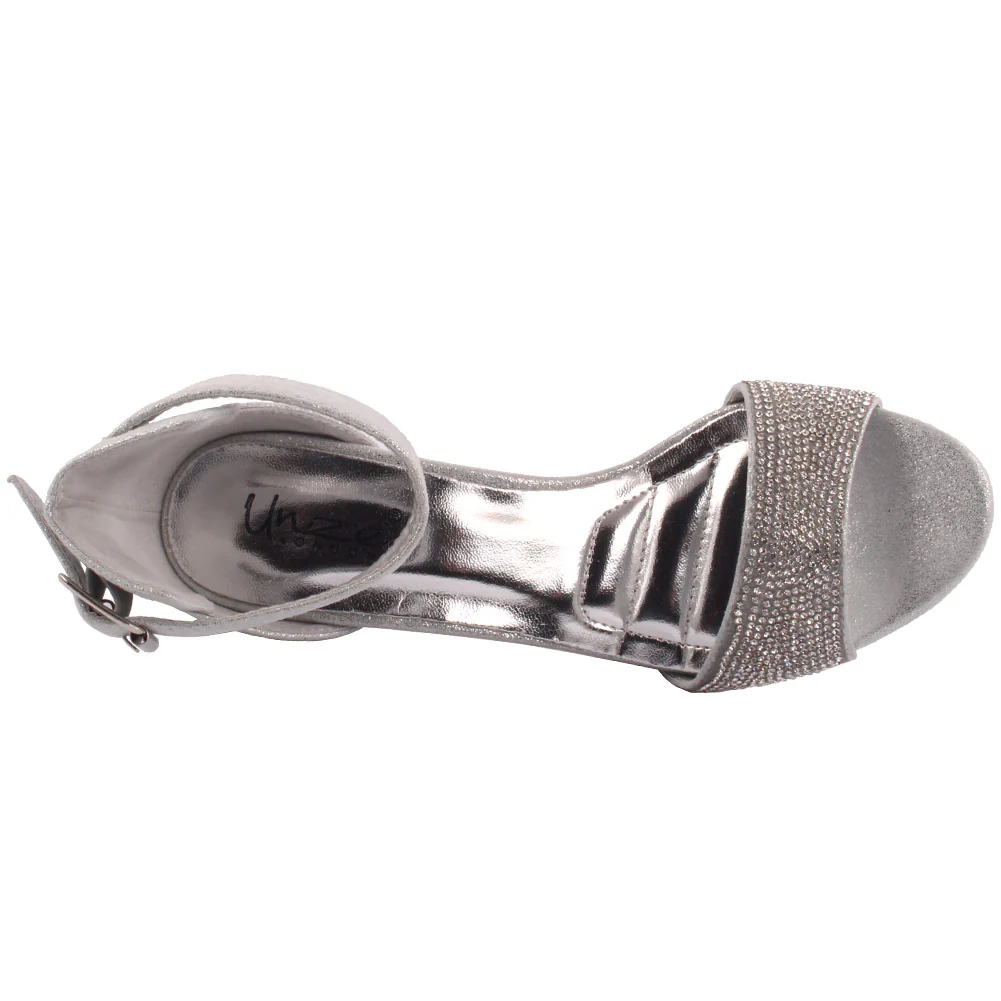 Women ‘Dawn’ Shimmery Evening Heeled Sandals - Image 4