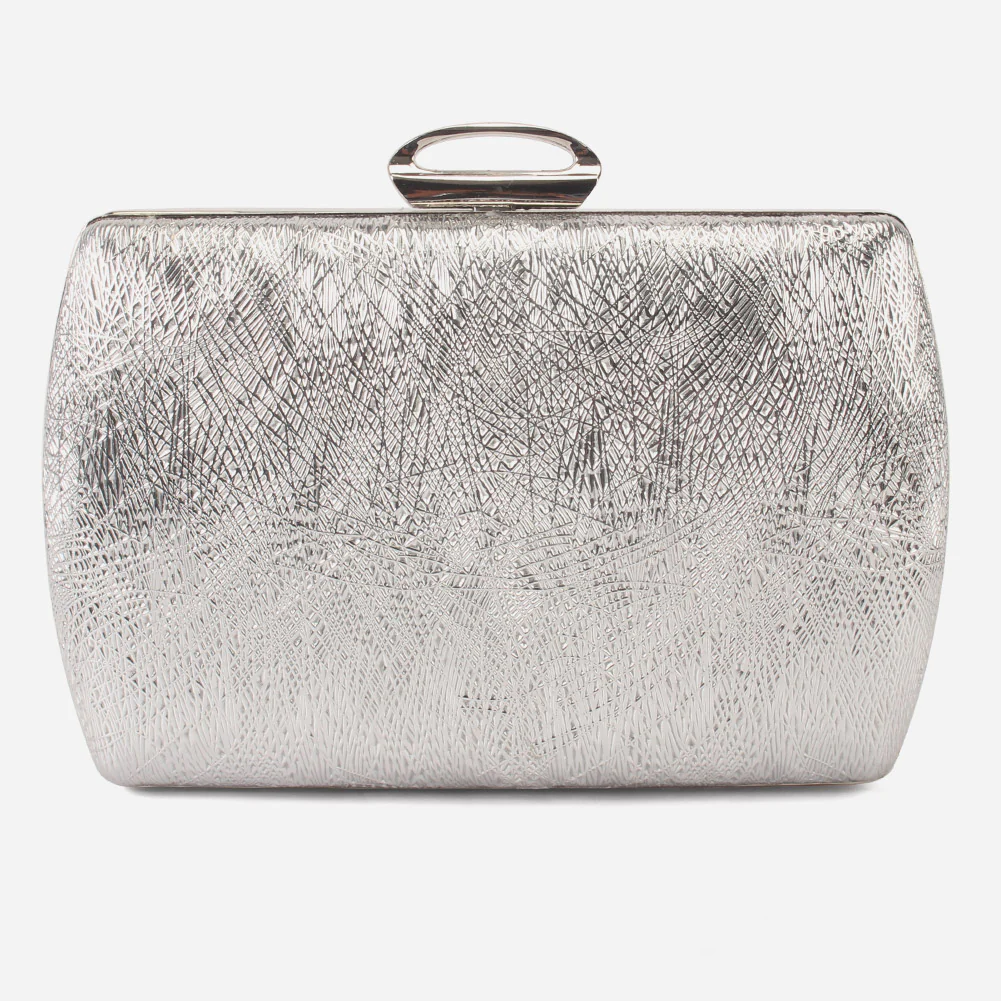 Women "DEBBY" Synthetic Golden Buckle With Shoulder Chain Clutch - Image 2