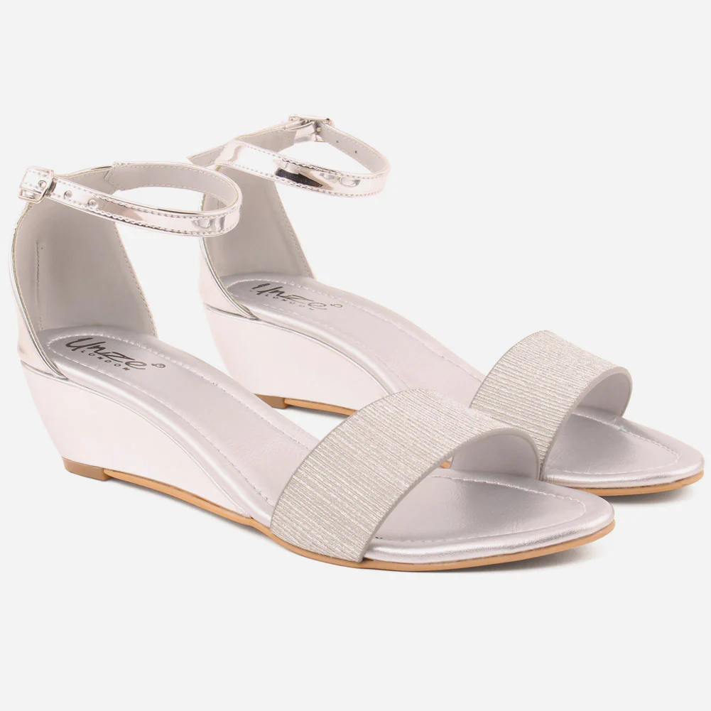 Women "DORA" Chic Rhinestone Embellishment Touch Sandals - Image 2