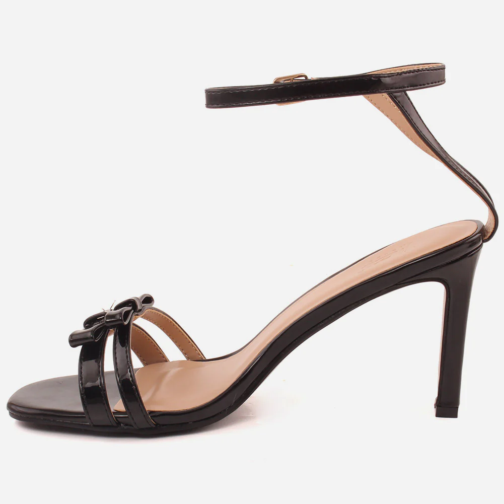 Women "ELLE" Soft Patent Block Heel Sandals - Image 3