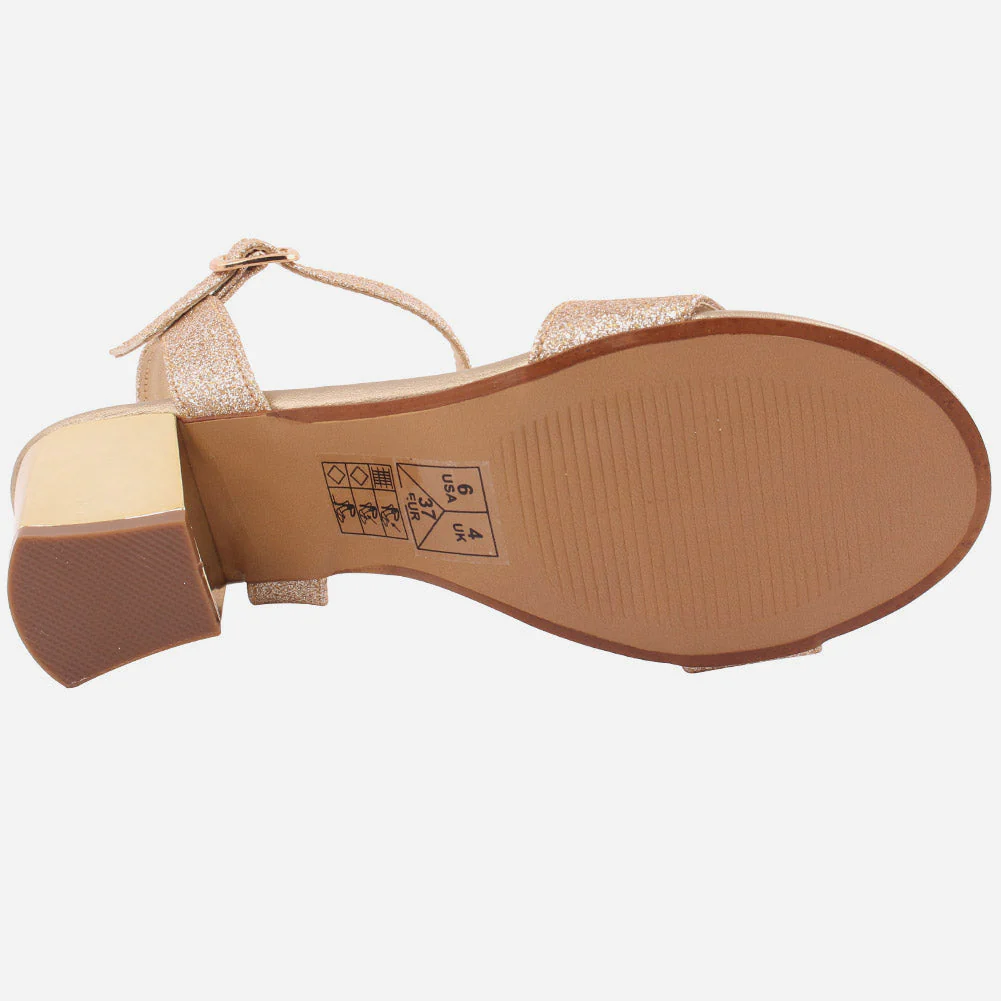 Women "Elsa" Classic Style Block Heel Sandals - Image 5
