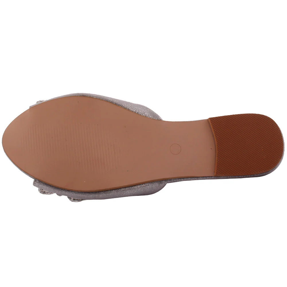 Women ‘Emilio’ Crystal Decorated Slippers - Image 5