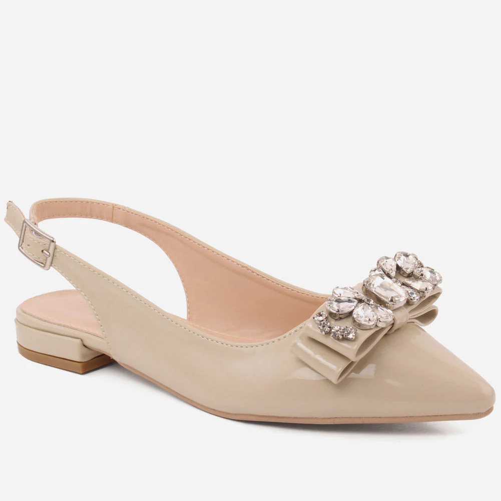 Women "ERIN" Glittering Low Heel Sandals