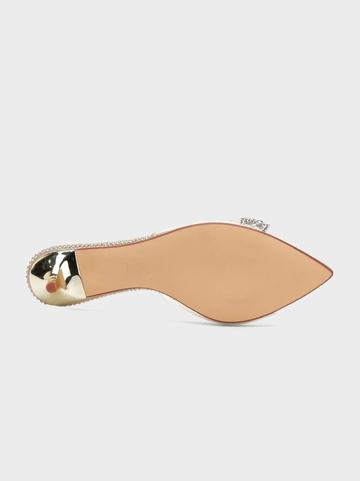 Women "ETTORE" Low Heel Transparent Sandals - Image 5