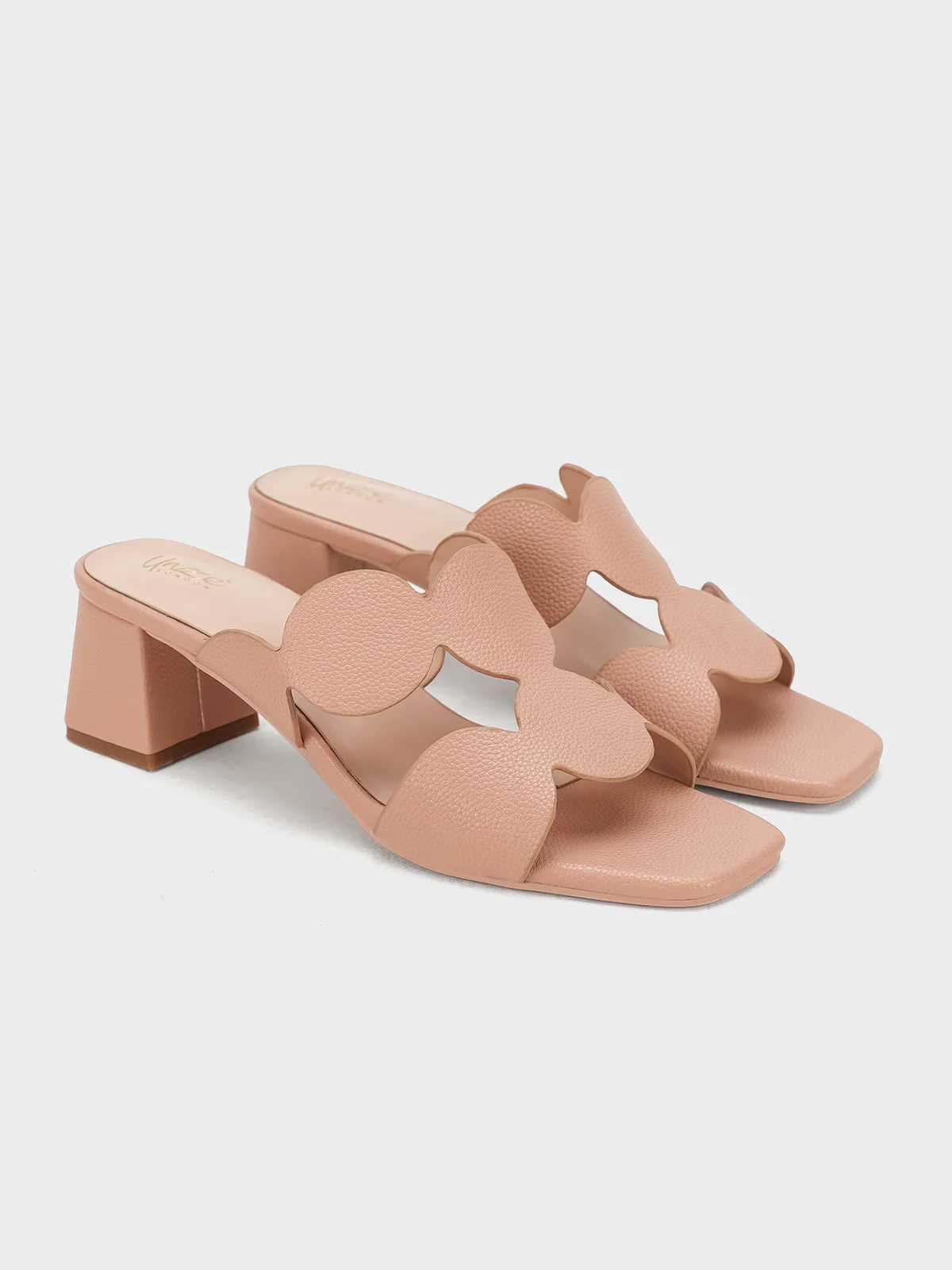 Women "EVANS" Slip On Block Heel Sandals - Image 4
