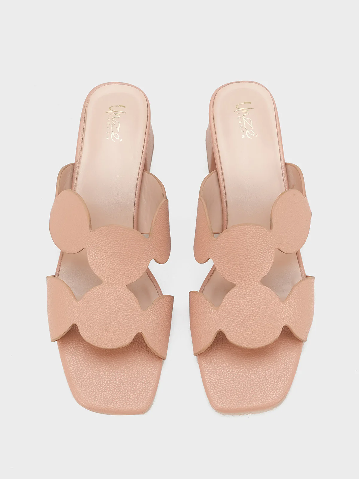 Women "EVANS" Slip On Block Heel Sandals - Image 9