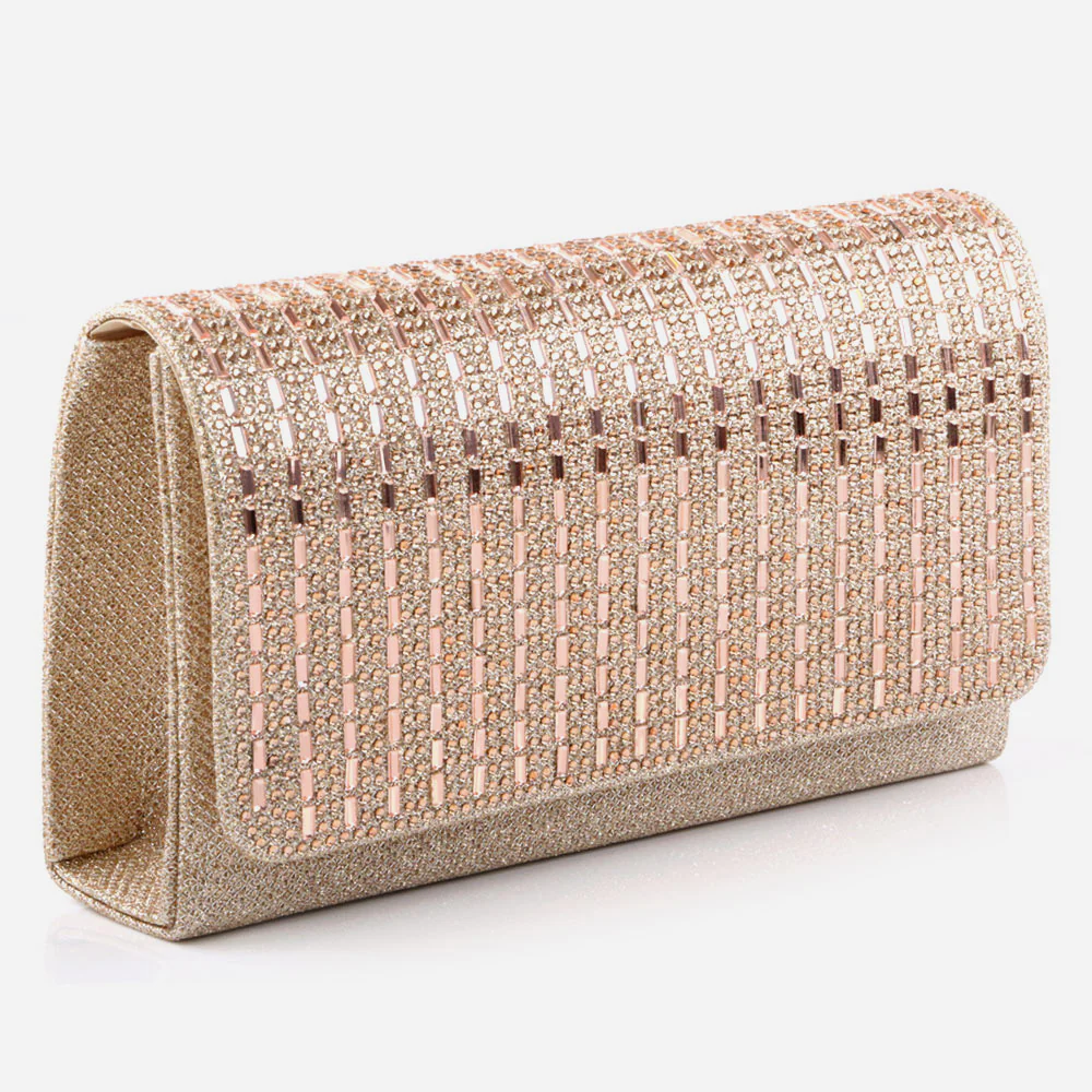 Women Evening Clutch Bag Wedding Handbag Prom Purse Sparkly Flap Over Party Bags Diamante Birthday Gifts for Her