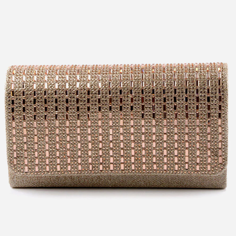 Women Evening Clutch Bag Wedding Handbag Prom Purse Sparkly Flap Over Party Bags Diamante Birthday Gifts for Her - Image 3