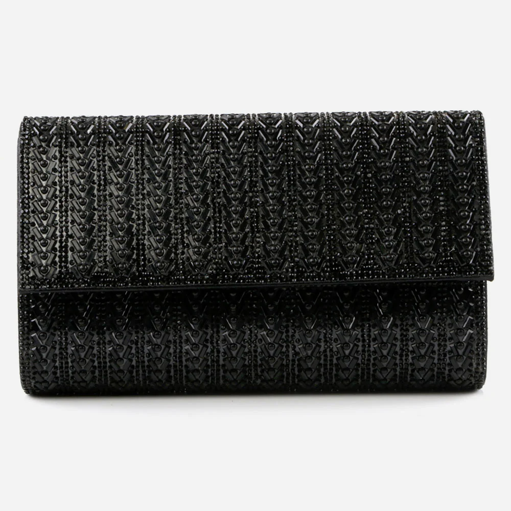 Women Evening Clutch Bag Wedding Handbag Prom Purse Sparkly Flap Over Party Bags Diamante Birthday Gifts for Her - Image 3
