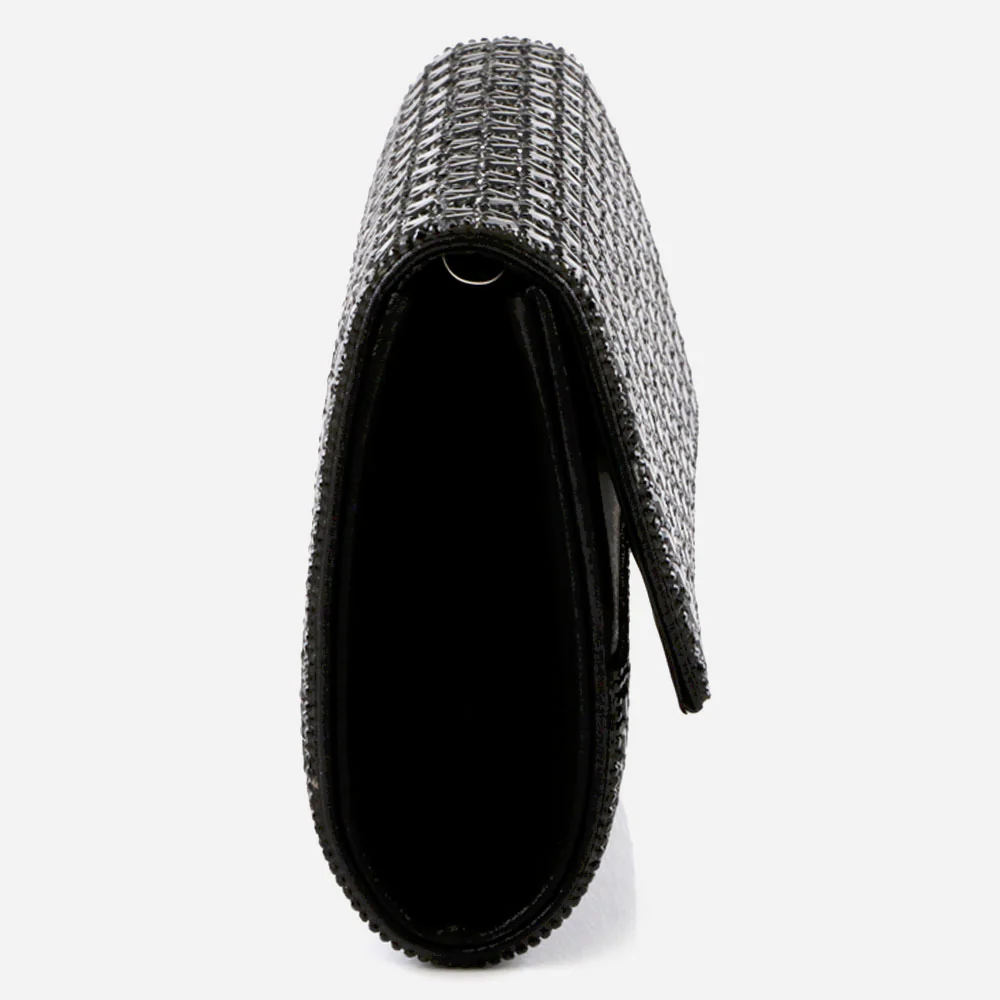 Women Evening Clutch Bag Wedding Handbag Prom Purse Sparkly Flap Over Party Bags Diamante Birthday Gifts for Her - Image 4