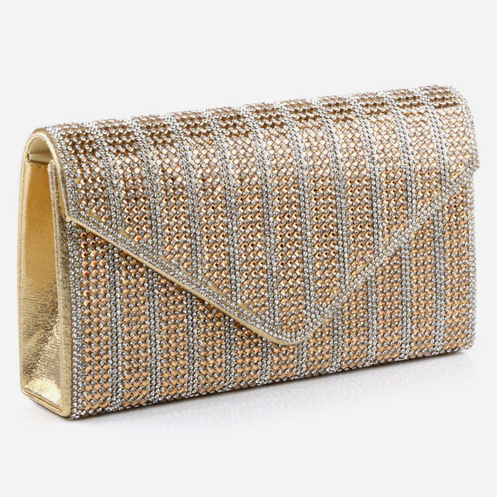 Women Evening Clutch Bag Wedding Handbag Prom Purse Sparkly Flap Over Party Bags Diamante Birthday Gifts for Her