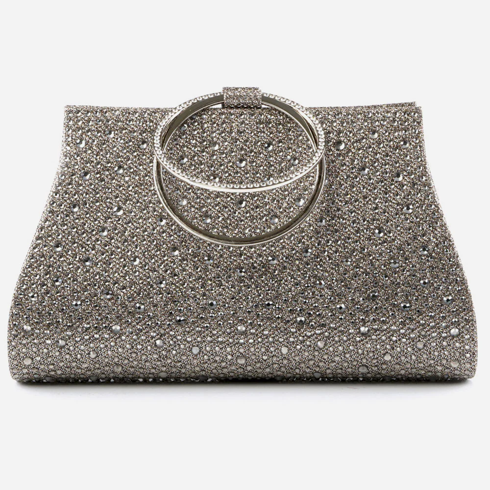 Women Evening Clutch Bag Wedding Handbag Prom Purse Sparkly Handle Carry Party Bags Diamante Birthday Gifts for Her - Image 3