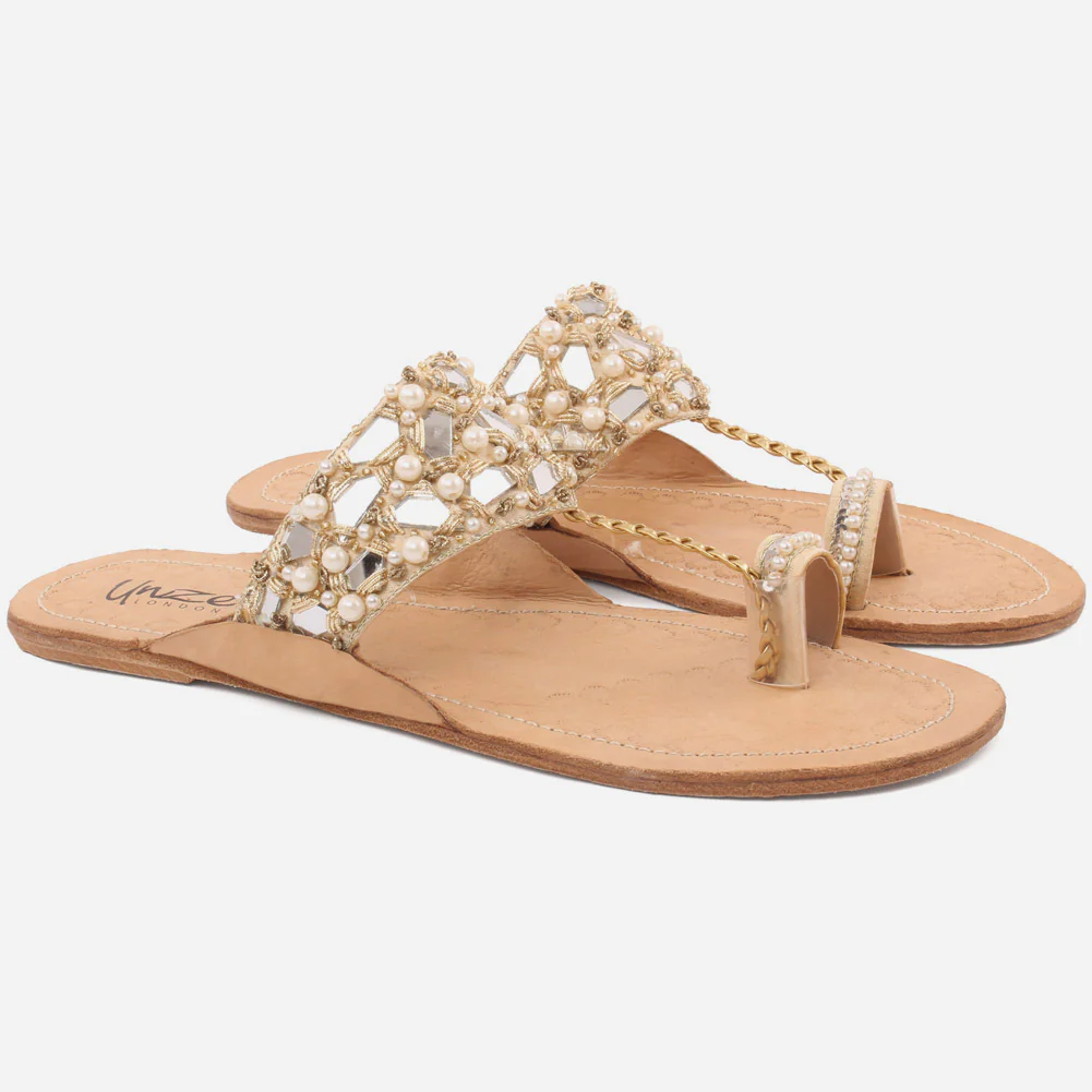 Women "EZRA" Colorful Kolhapuri Slippers - Image 2