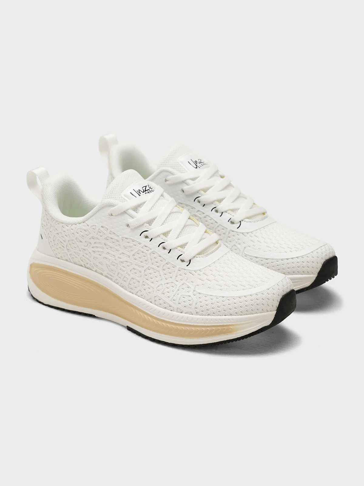Women "FERNA" Lace Up Fabric Trainers - Image 2