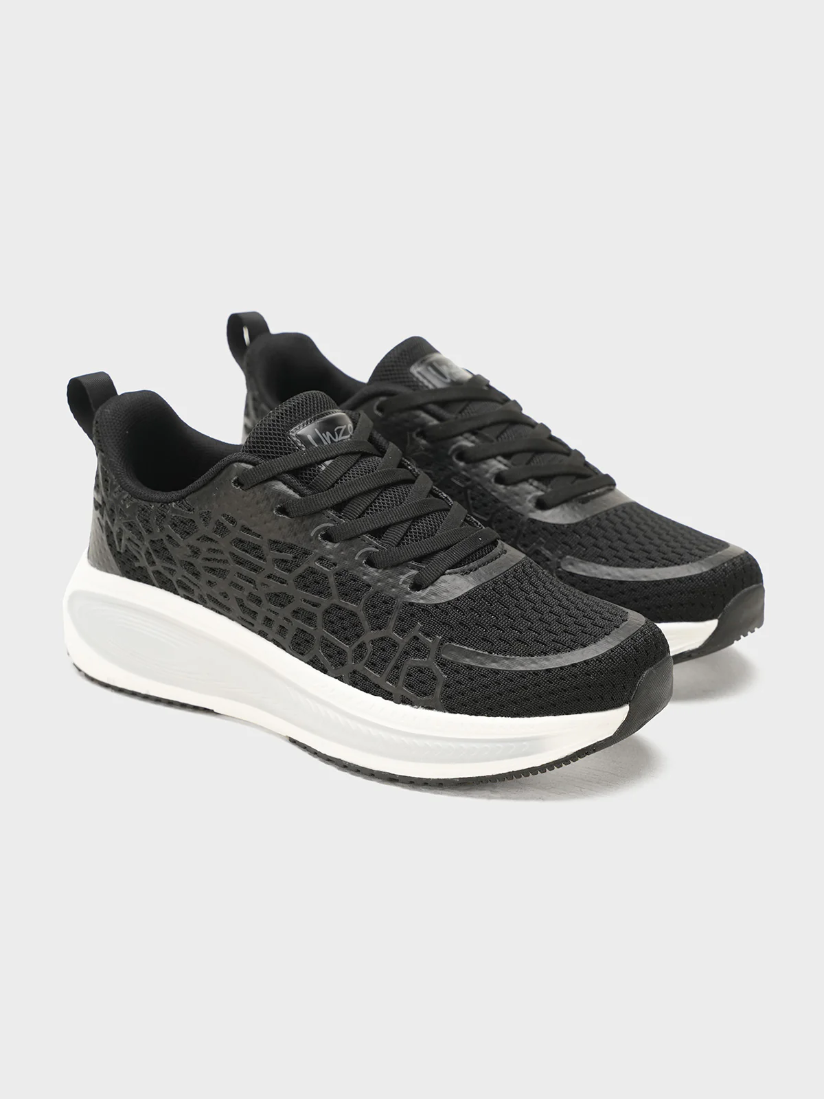 Women "FERNA" Lace Up Fabric Trainers - Image 2