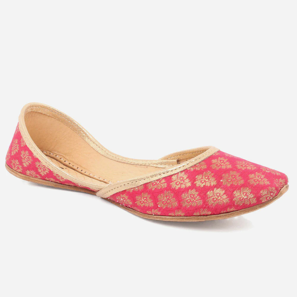 WOMEN "FLAVIA" FABRIC PRINTED CLOSED TOE KHUSSA
