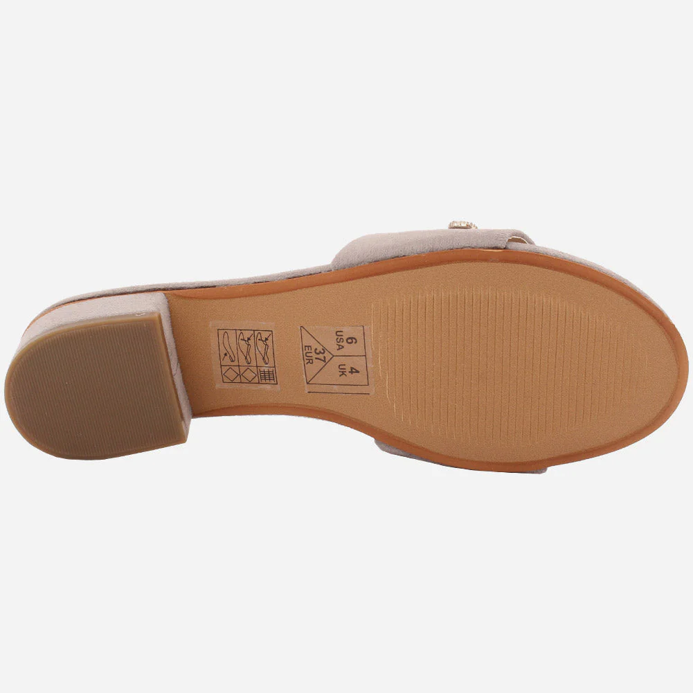 Women "GIA" Low Block Heel Slippers - Image 5