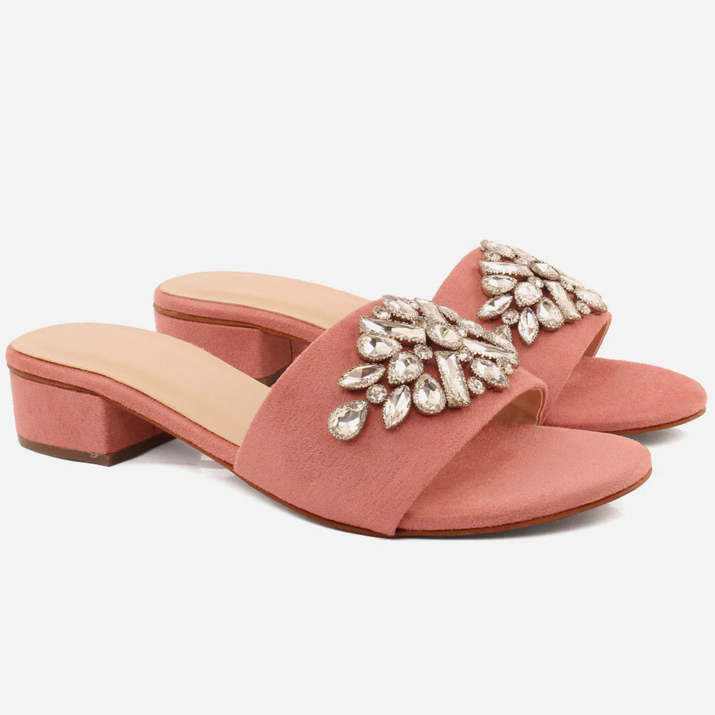 Women "GIA" Low Block Heel Slippers - Image 2