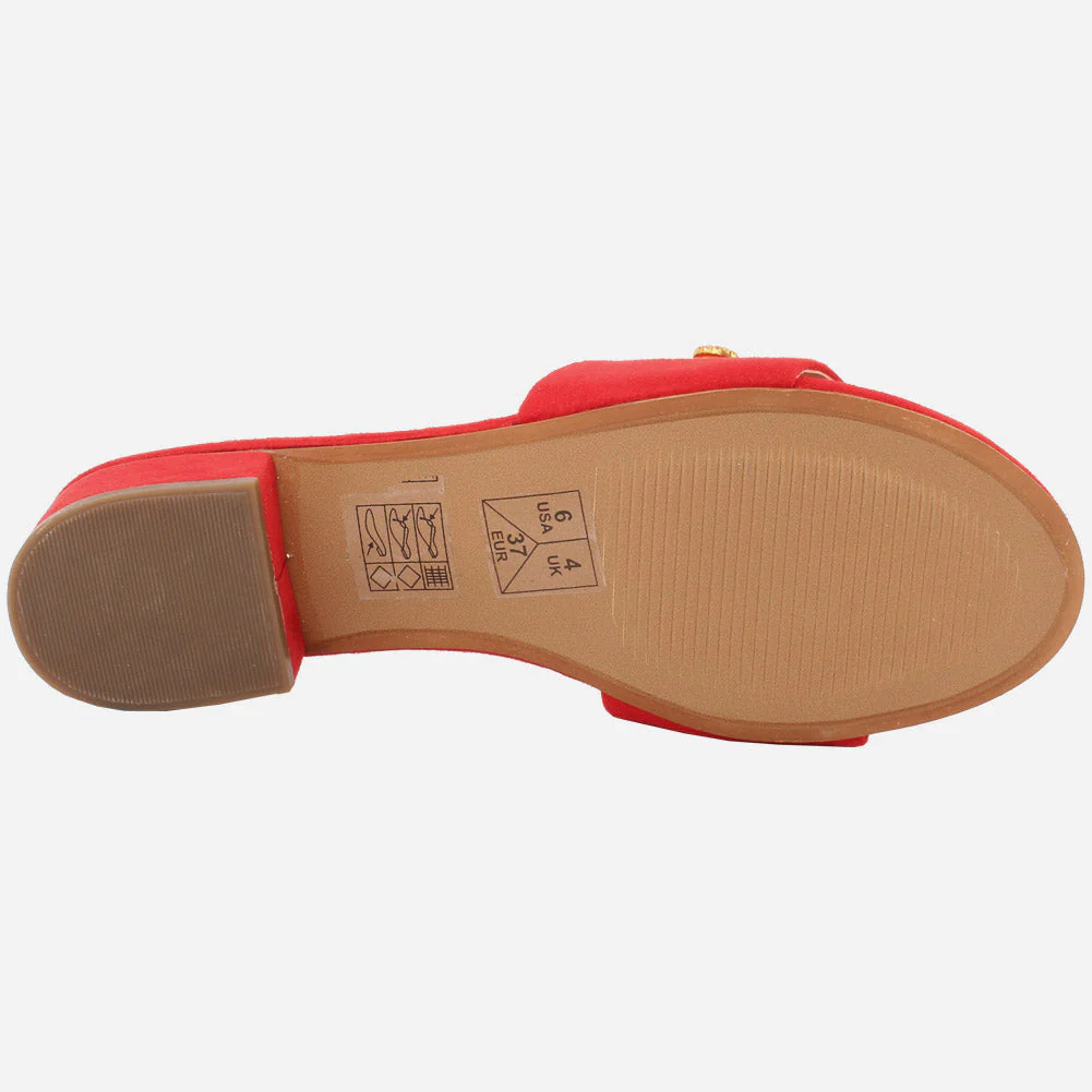 Women "GIA" Low Block Heel Slippers - Image 5