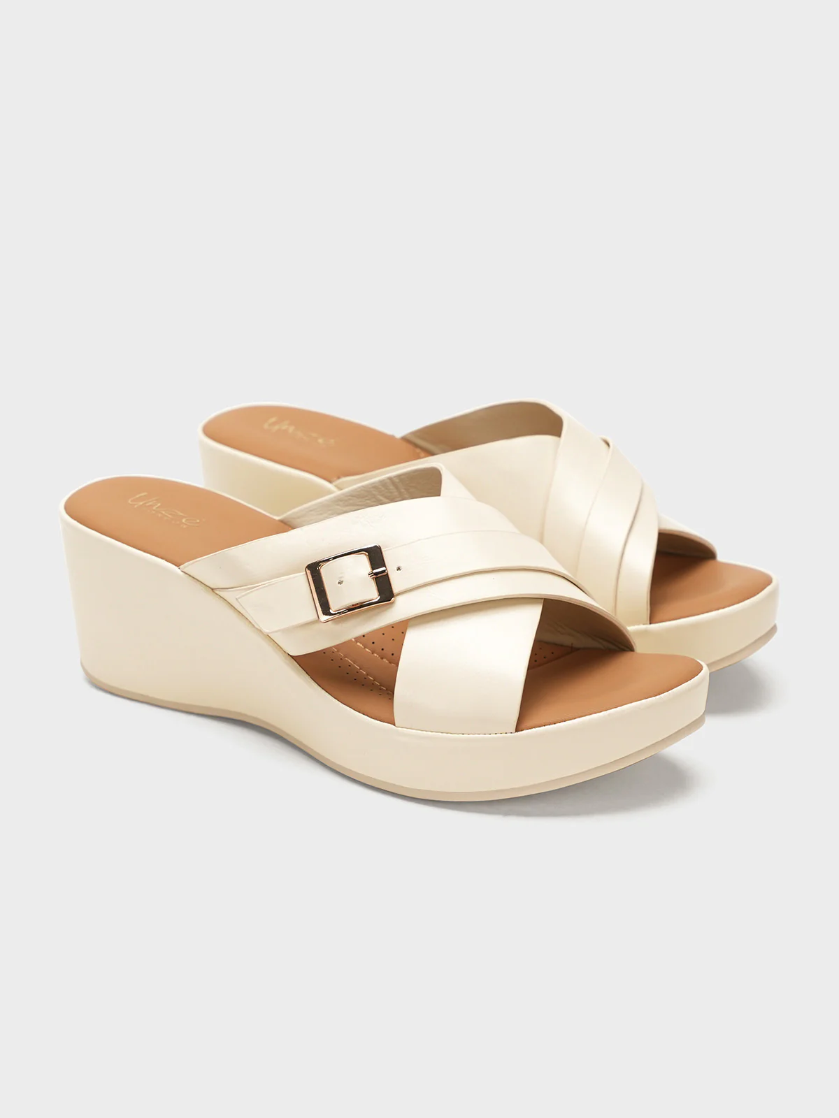 Women "HALLIE" Comfort Wedge Slippers - Image 4