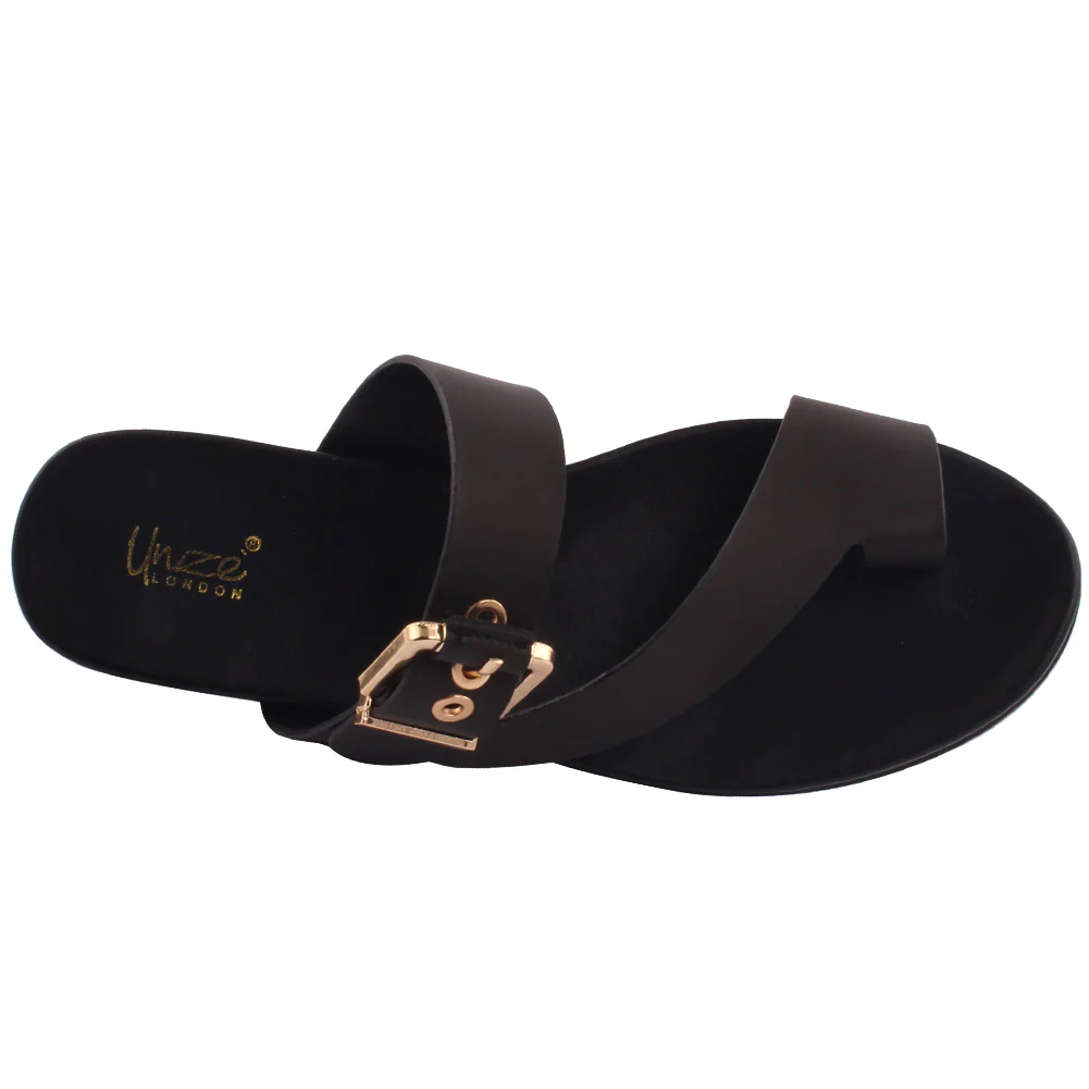 Women ‘Hudson’ Flat Toe Thong Slippers - Image 4
