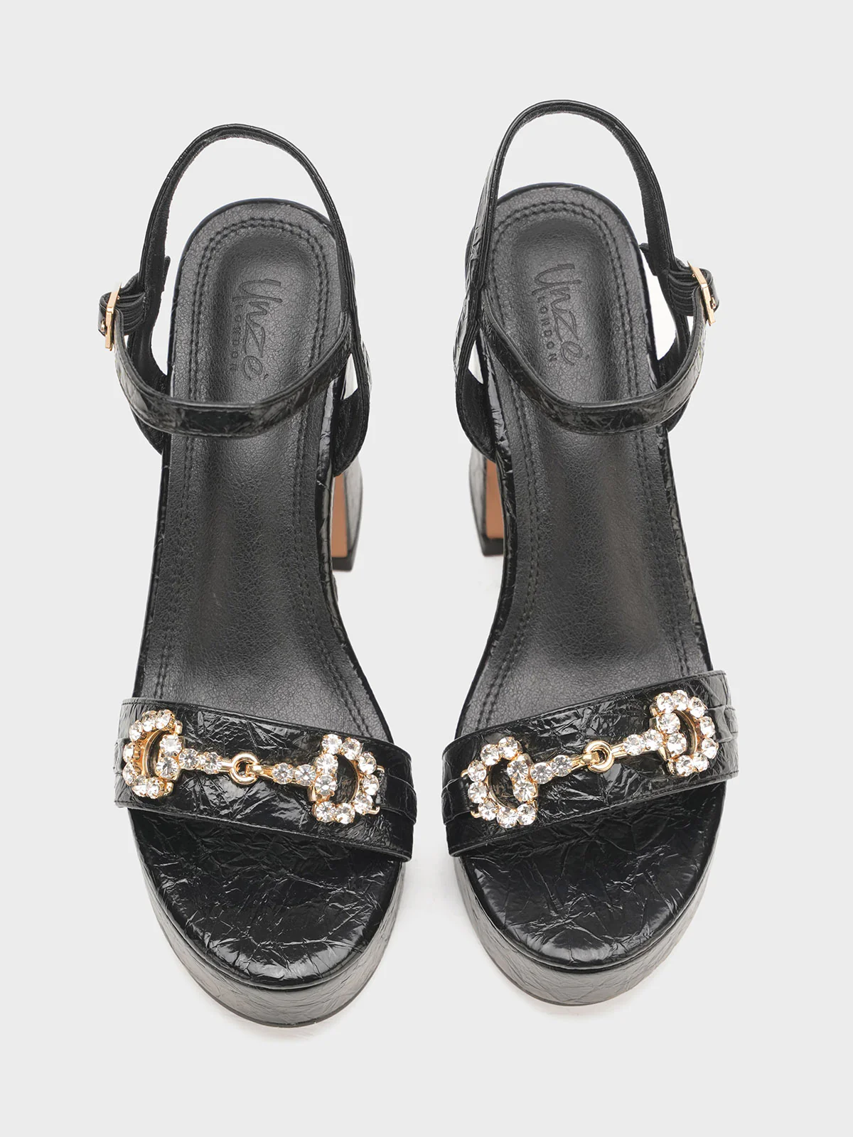 Women "ILANY" Chunky Heel Buckle Sandals - Image 7